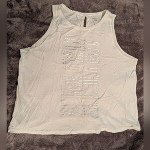 Tommy Hilfiger White w Silver Logo Tank